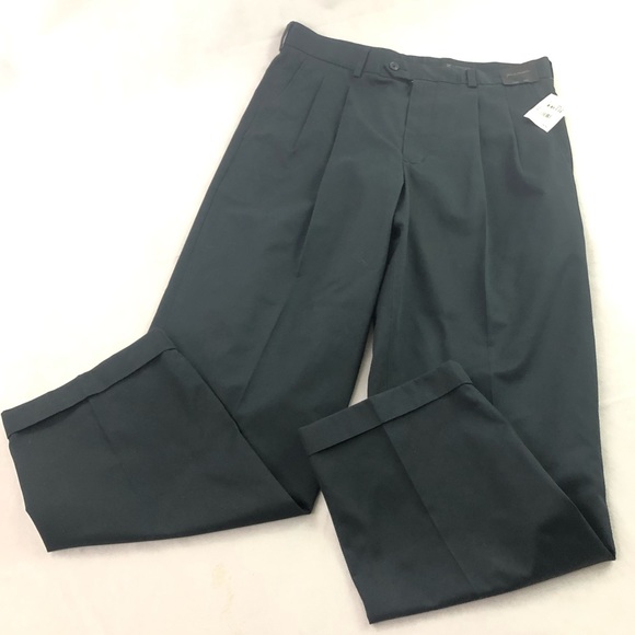 Nordstrom’s Men’s Dress Pants Black NWT 34 - Picture 2 of 8